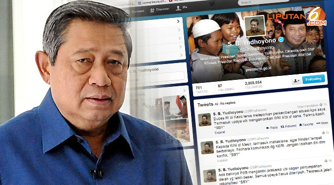 sby twitter mesir
